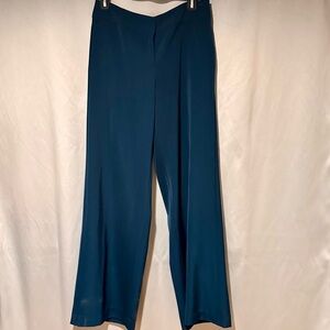 Hal Rubenstein Teal Women's Wide Leg Trousers Size 8